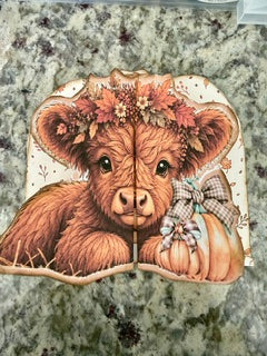 Cozy Cow Autumn Folio | Interactive Printable Craft Kit