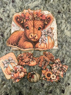 Cozy Cow Autumn Folio | Interactive Printable Craft Kit